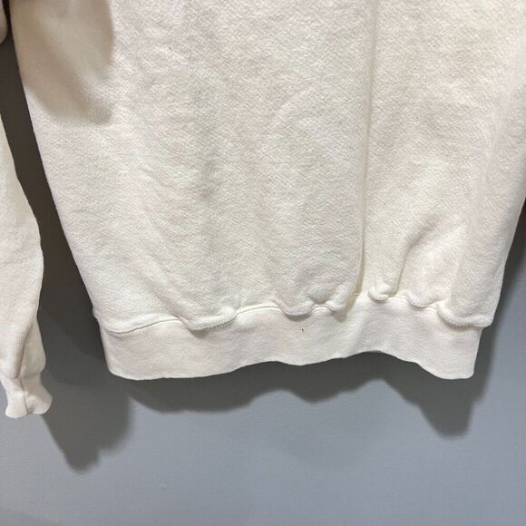 Vtg Oarsman Mens White Destin USA Pullover Sweatshirt Small Long Sleeve Jacket - Picture 9 of 10